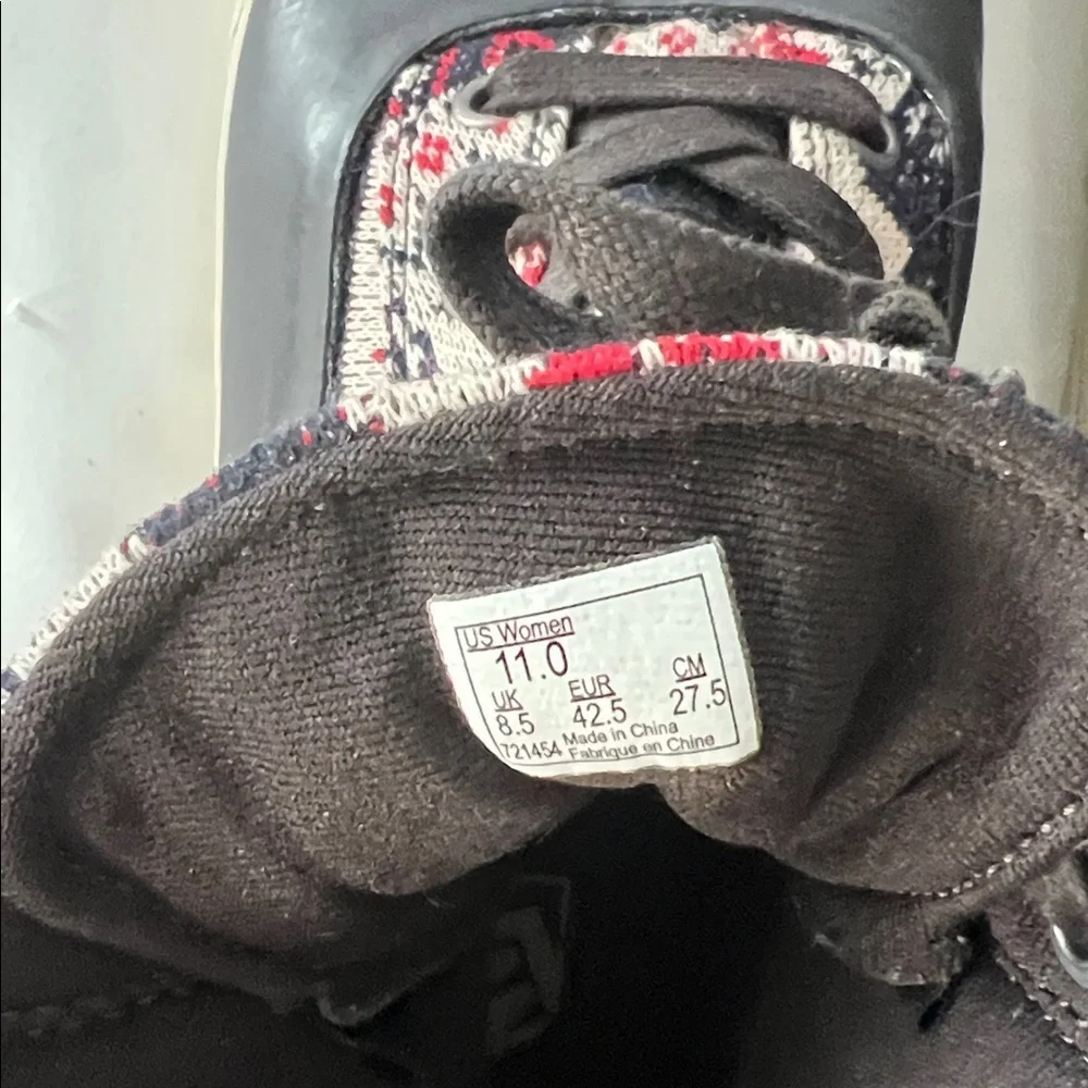 Vans RARE Hi-Top Winter Sweater Duck Rubber Sneakers - Picture 12 of 13